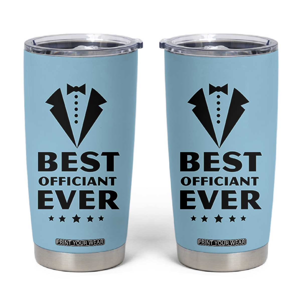 Wedding Officiant Tumbler Cup Best Officiants Ever Just Married Gift For Newlywed TB10 Blue Print Your Wear