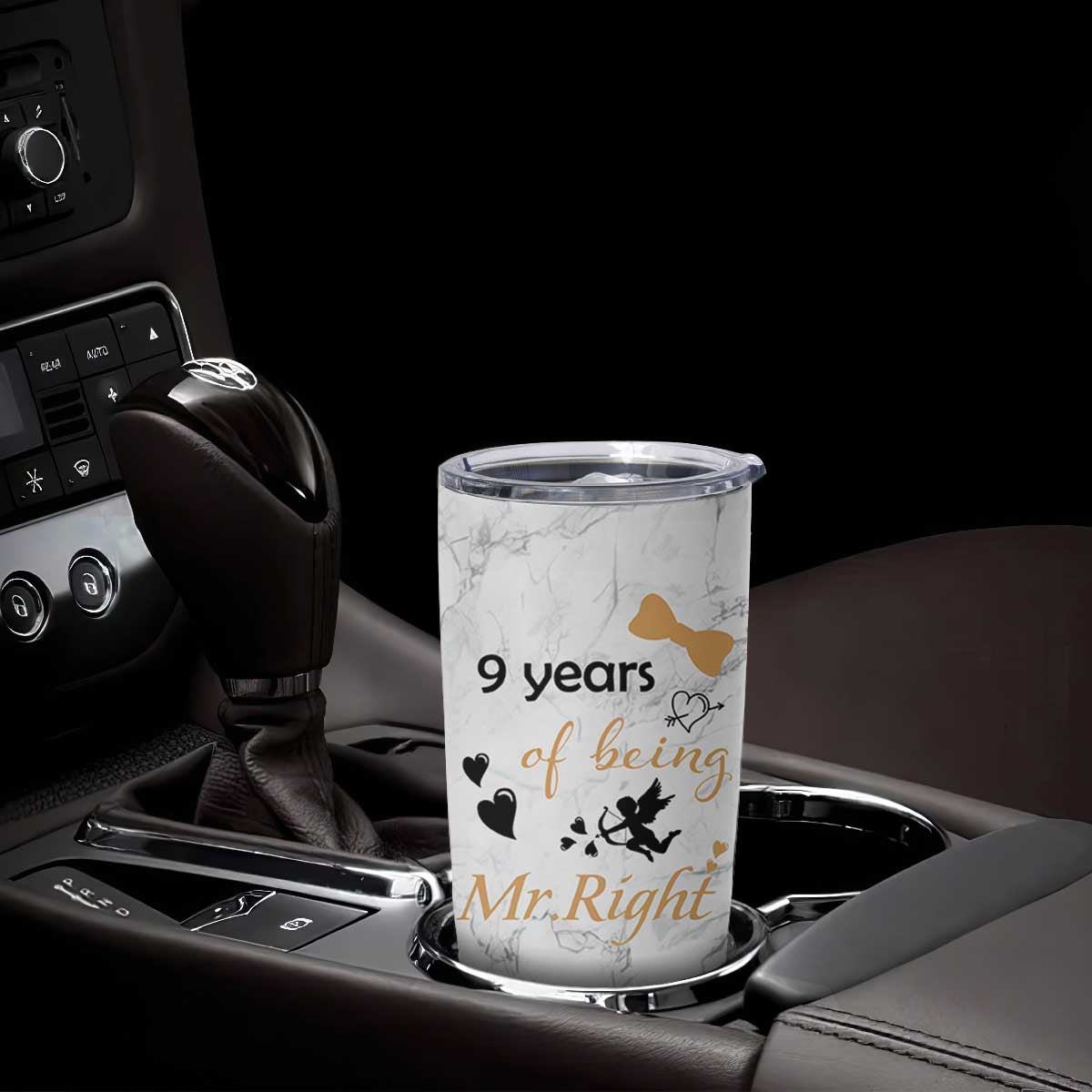 9 Year Anniversary Gift Tumbler Cup 9 Years Being Mr Right Wedding Gifts For Him TB10 Print Your Wear