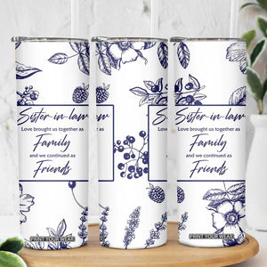 Sister in Law Gifts from Sister Skinny Tumbler Bridal Shower Wedding Gifts For Future SIL TB10 Print Your Wear