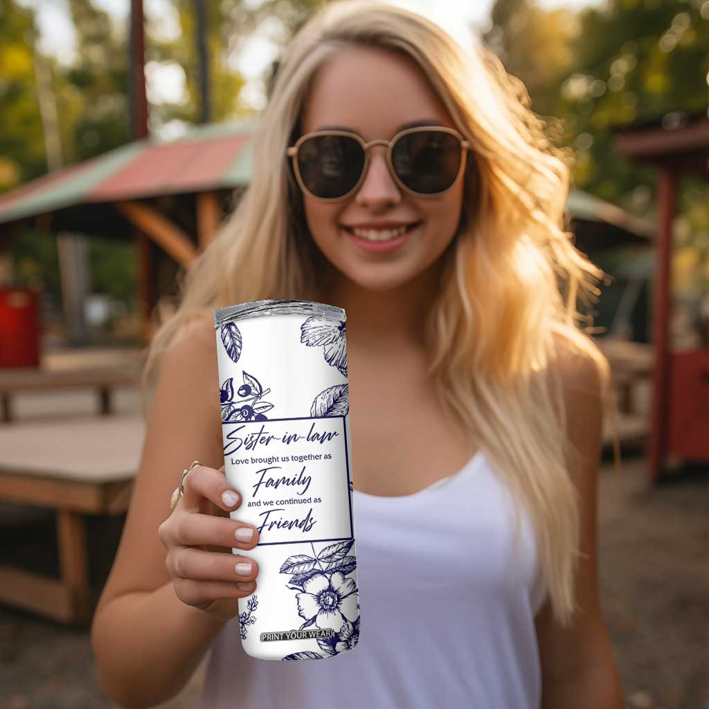 Sister in Law Gifts from Sister Skinny Tumbler Bridal Shower Wedding Gifts For Future SIL TB10 Print Your Wear