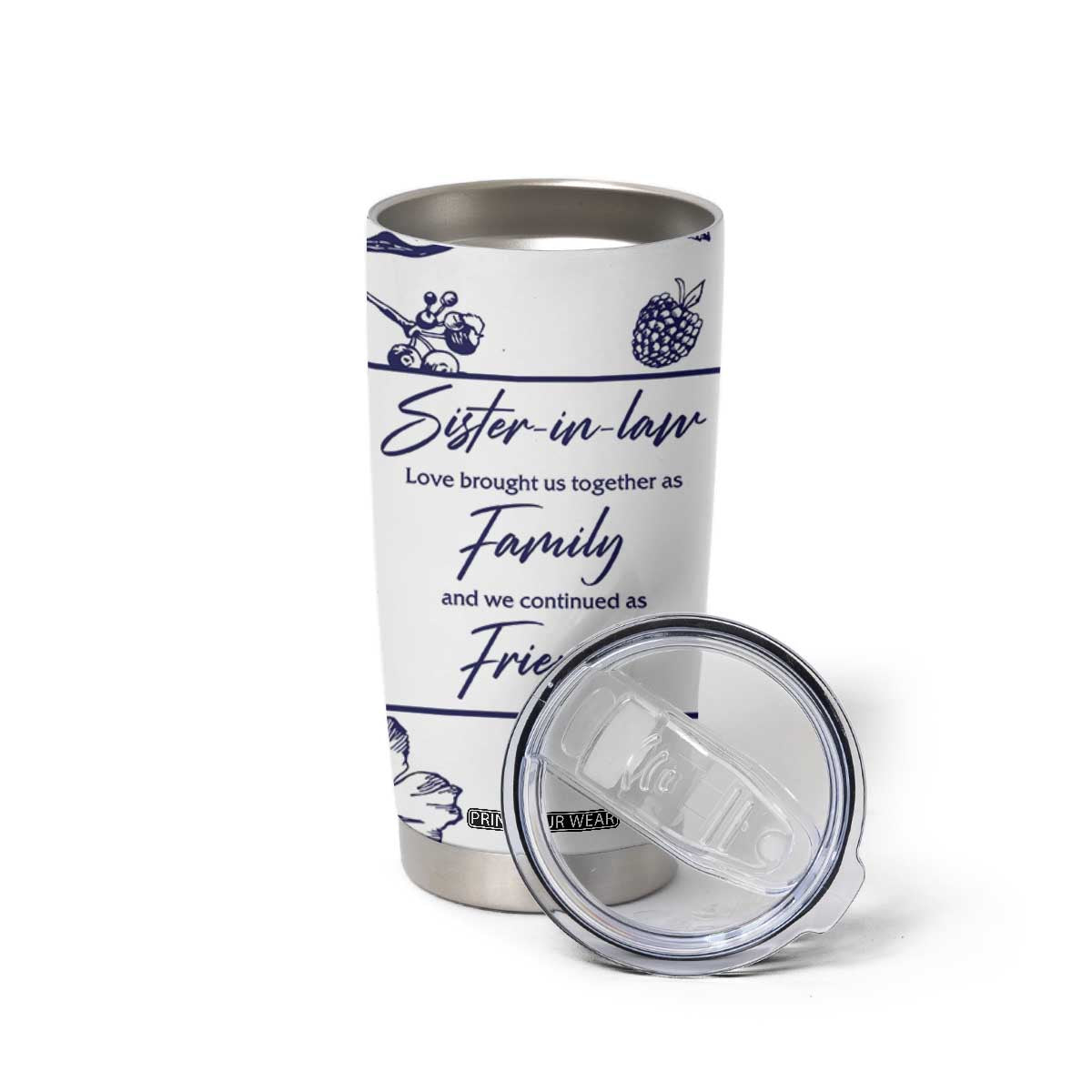 Sister in Law Gifts from Sister Tumbler Cup Bridal Shower Wedding Gifts For Future SIL TB10 Print Your Wear