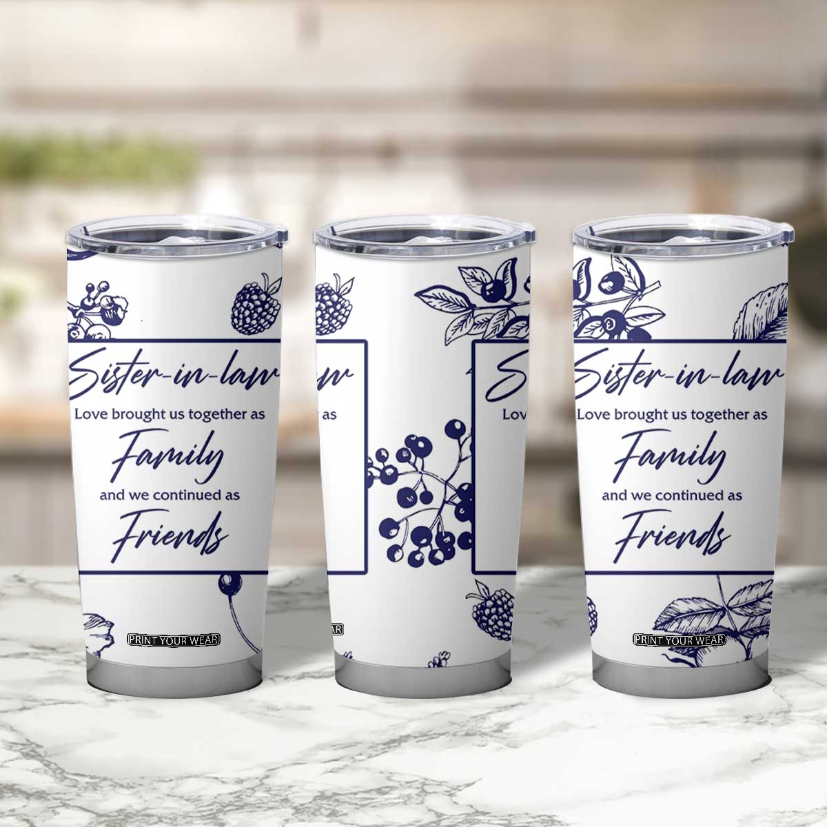 Sister in Law Gifts from Sister Tumbler Cup Bridal Shower Wedding Gifts For Future SIL TB10 Print Your Wear