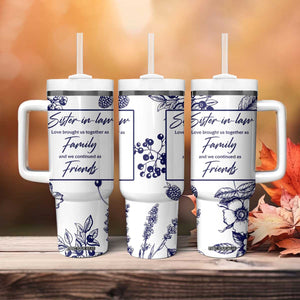 Sister in Law Gifts from Sister Tumbler With Handle Bridal Shower Wedding Gifts For Future SIL TB10 Print Your Wear