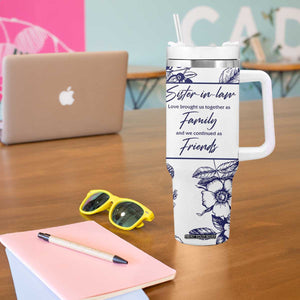 Sister in Law Gifts from Sister Tumbler With Handle Bridal Shower Wedding Gifts For Future SIL TB10 Print Your Wear