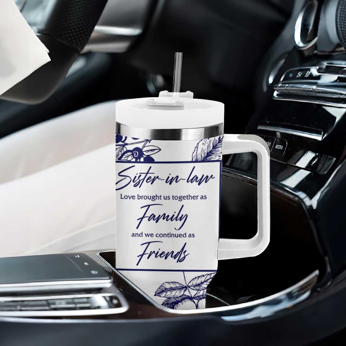 Sister in Law Gifts from Sister Tumbler With Handle Bridal Shower Wedding Gifts For Future SIL TB10 Print Your Wear