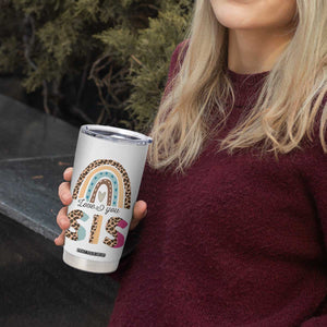 Love You Sis Tumbler Cup Missing You Sister Gifts Leopard TB10 Print Your Wear