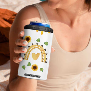 Sister Gifts 4 in 1 Can Cooler Tumbler Send Love To My Sister Missing You Sunflower TB10 Print Your Wear