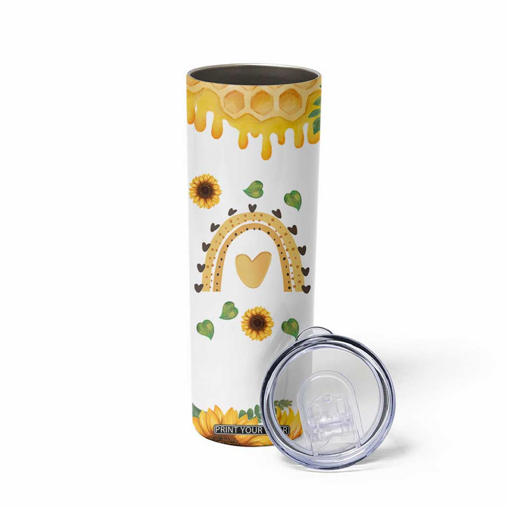 Sister Gifts Skinny Tumbler Send Love To My Sister Missing You Sunflower TB10 Print Your Wear