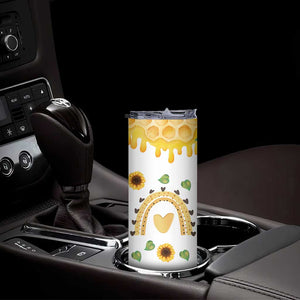 Sister Gifts Skinny Tumbler Send Love To My Sister Missing You Sunflower TB10 Print Your Wear