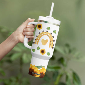 Sister Gifts Tumbler With Handle Send Love To My Sister Missing You Sunflower TB10 Print Your Wear