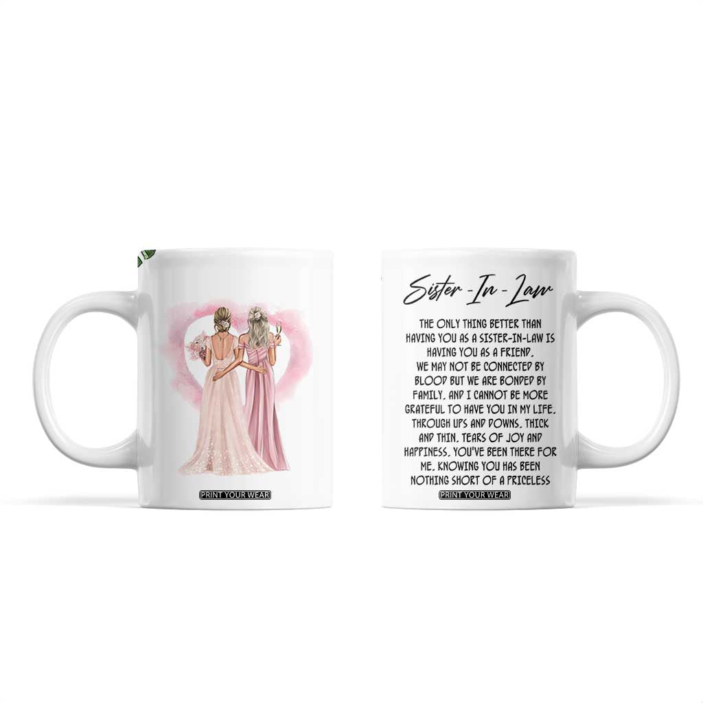 Sister in Law Gifts Coffee Mug Sis Engagement Wedding Gift TB10 White Print Your Wear