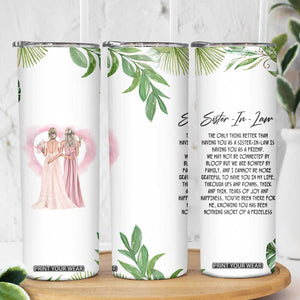 Sister in Law Gifts Skinny Tumbler Sis Engagement Wedding Gift TB10 Print Your Wear