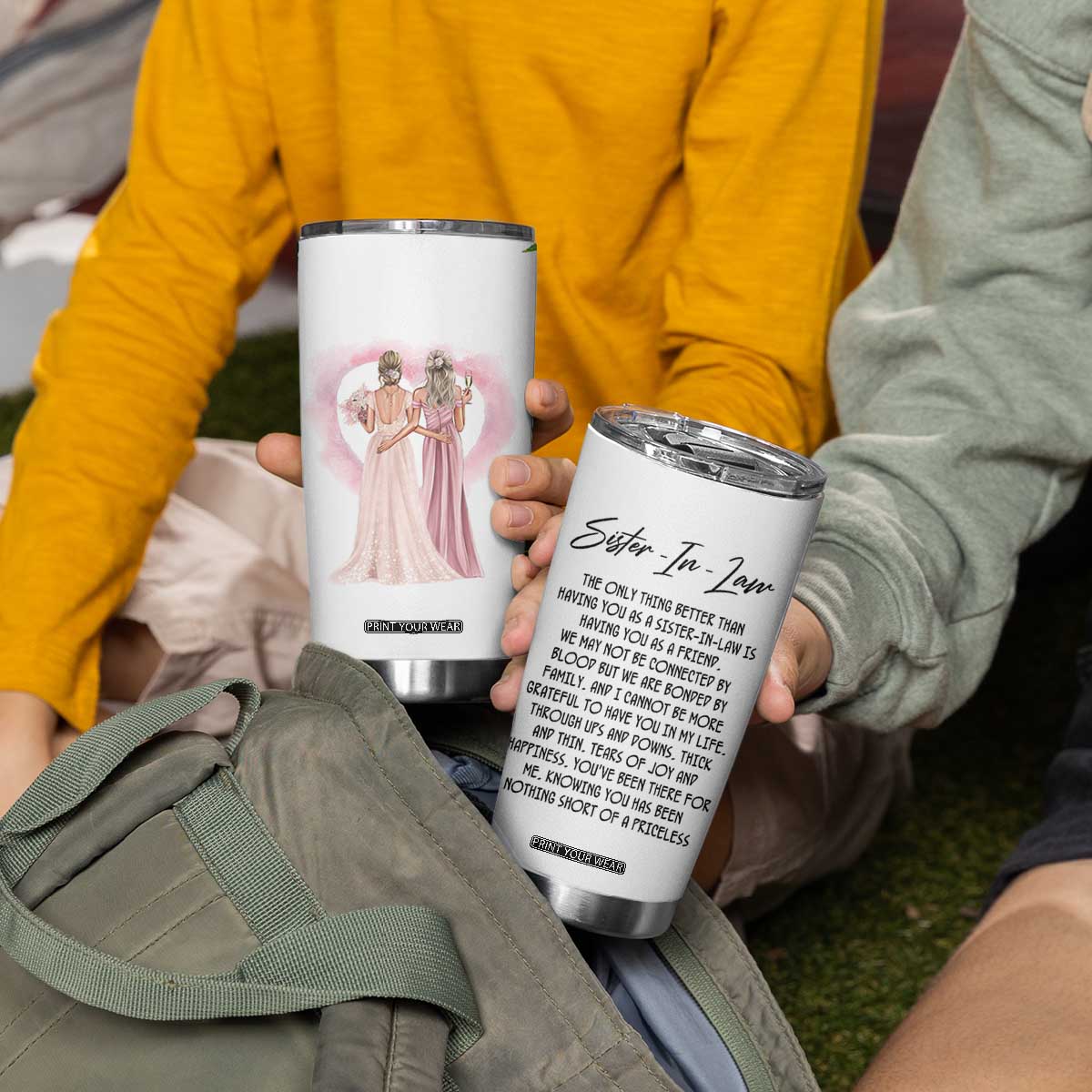 Sister in Law Gifts Tumbler Cup Sis Engagement Wedding Gift TB10 Print Your Wear