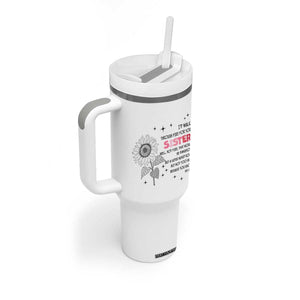 Gifts For Sister Tumbler With Handle Id Walk Through Fire For You Flower TB10 Print Your Wear