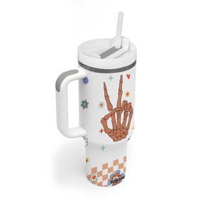 Sister Gift Tumbler With Handle Being My Sister Is The Only Gift You Need Sarcastic Groovy Flowers TB10 Print Your Wear