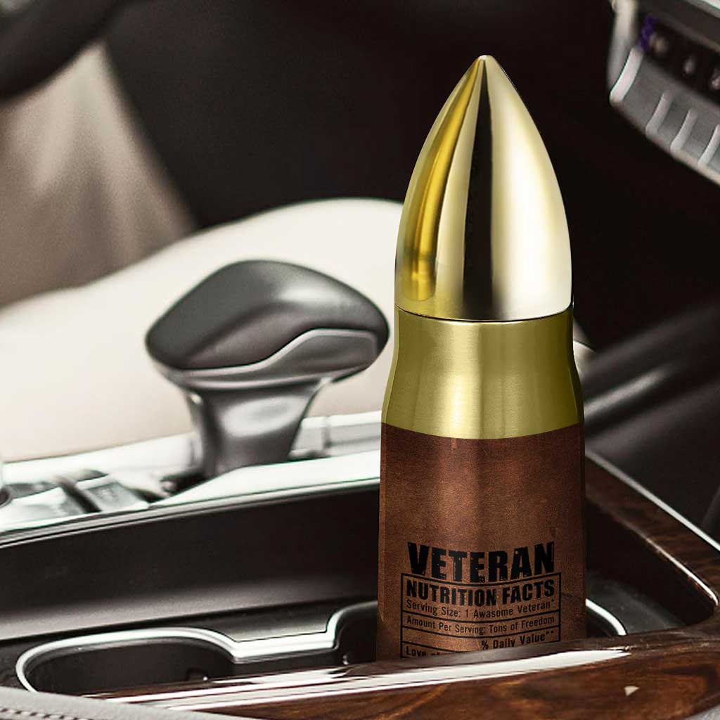 Veteran Gifts Bullet Tumbler Veterans Army Navy Air Force Marine Corps TB10 Print Your Wear