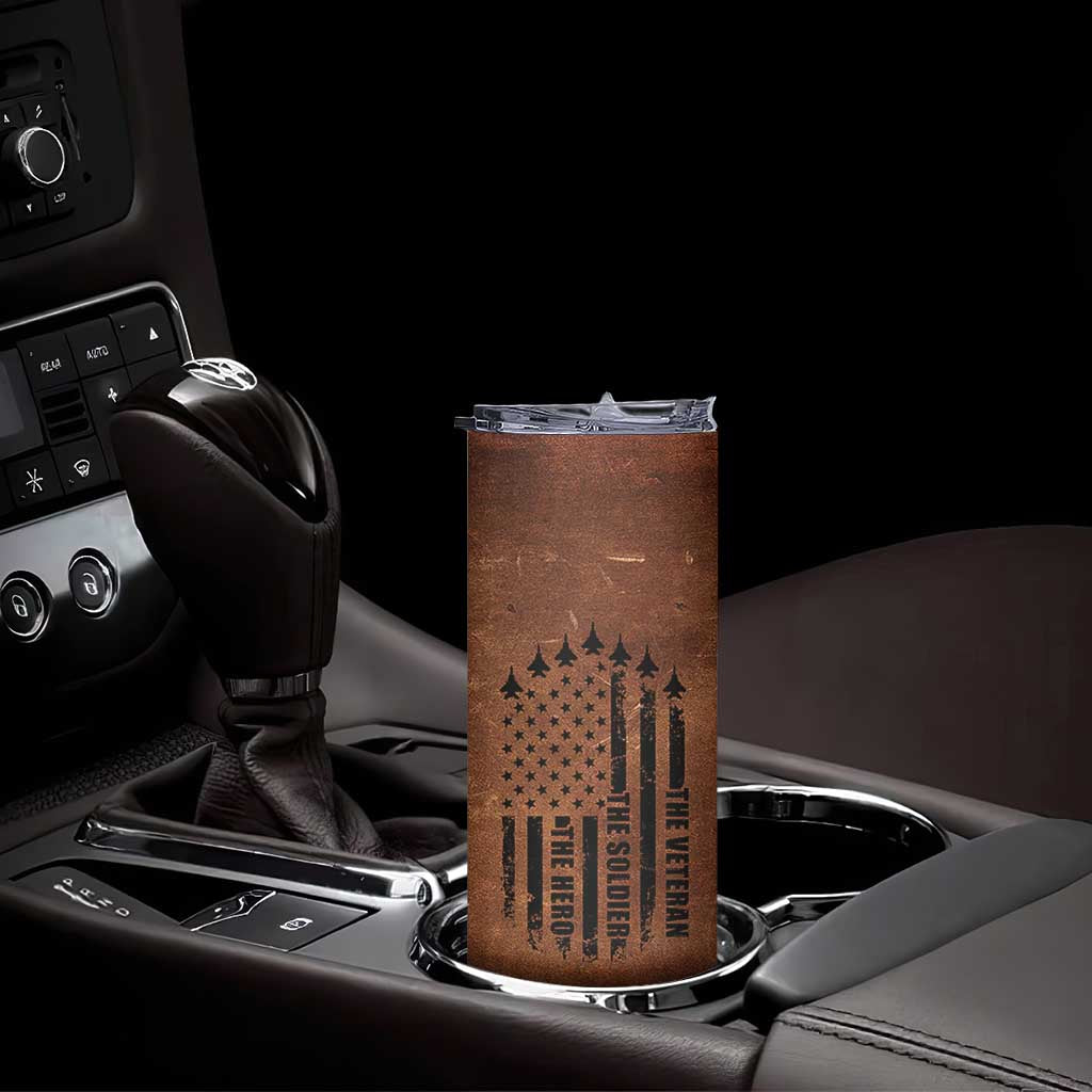 Veteran Gifts Skinny Tumbler Veterans Army Navy Air Force Marine Corps TB10 Print Your Wear