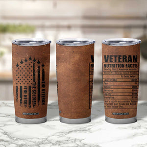 Veteran Gifts Tumbler Cup Veterans Army Navy Air Force Marine Corps TB10 Print Your Wear