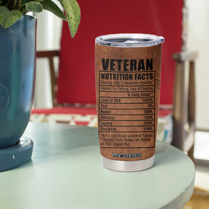 Veteran Gifts Tumbler Cup Veterans Army Navy Air Force Marine Corps TB10 Print Your Wear