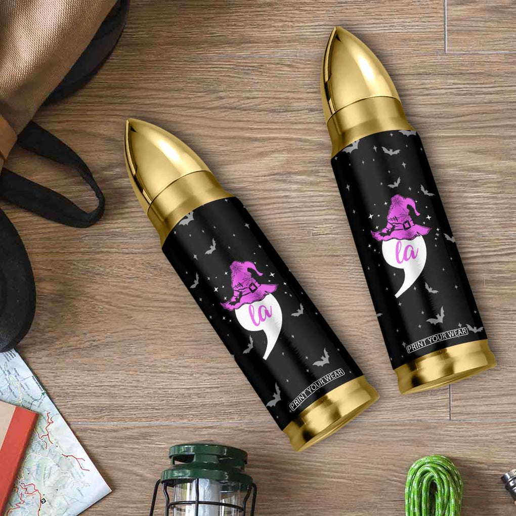 Halloween Harris 2024 Funny Bullet Tumbler Comma La Madam President Witchy Vibes TB10 Print Your Wear