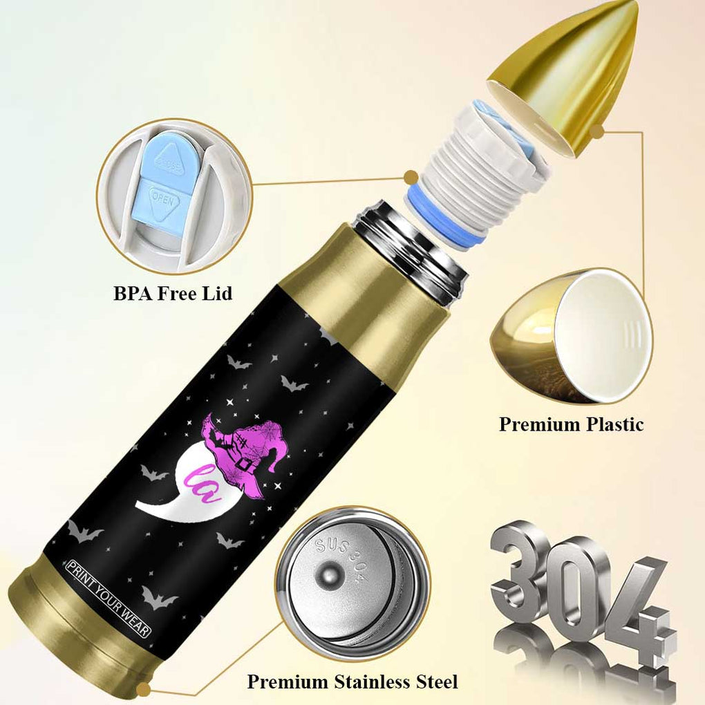 Halloween Harris 2024 Funny Bullet Tumbler Comma La Madam President Witchy Vibes TB10 Print Your Wear