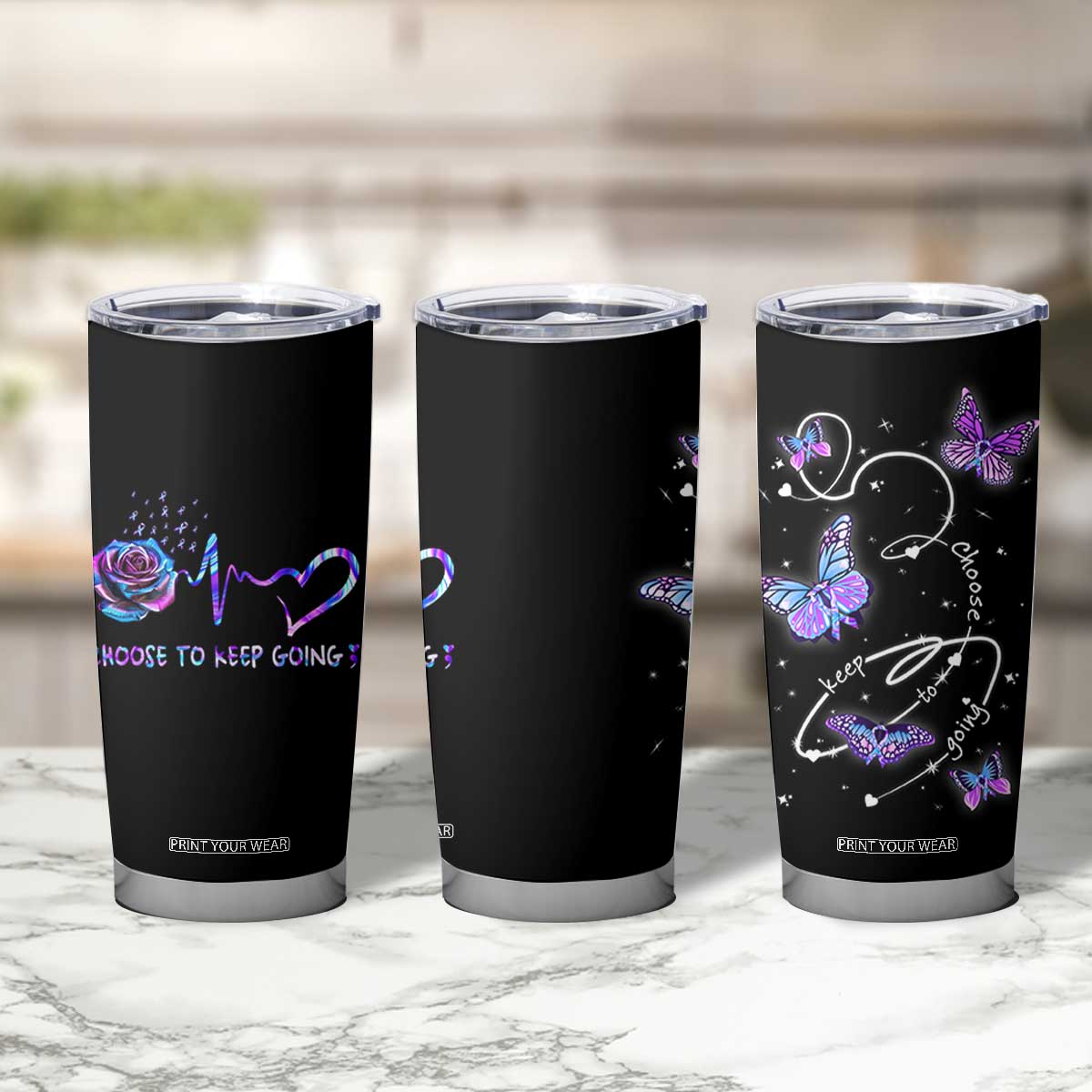 Suicide Prevention Awareness Tumbler Cup Choose To Keep Going TB10 Print Your Wear