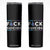 Suicide Prevention Awareness Skinny Tumbler Teal Purple Fuck Suicide TB10 Black Print Your Wear