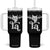 Kamala Harris 2024 President Tumbler With Handle Comma La Funny Cat Bat Wings Halloween TB10 One Size: 40 oz Black Print Your Wear