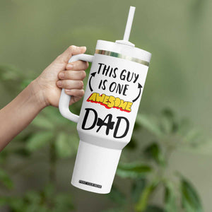 Gifts For Dad Tumbler With Handle Funny Father's Day This One Is One Awesome Dad TB10 Print Your Wear