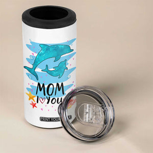 Gifts for Mom Birthday 4 in 1 Can Cooler Tumbler I Love You Mom Cute Mothers Day Present TB10 Print Your Wear
