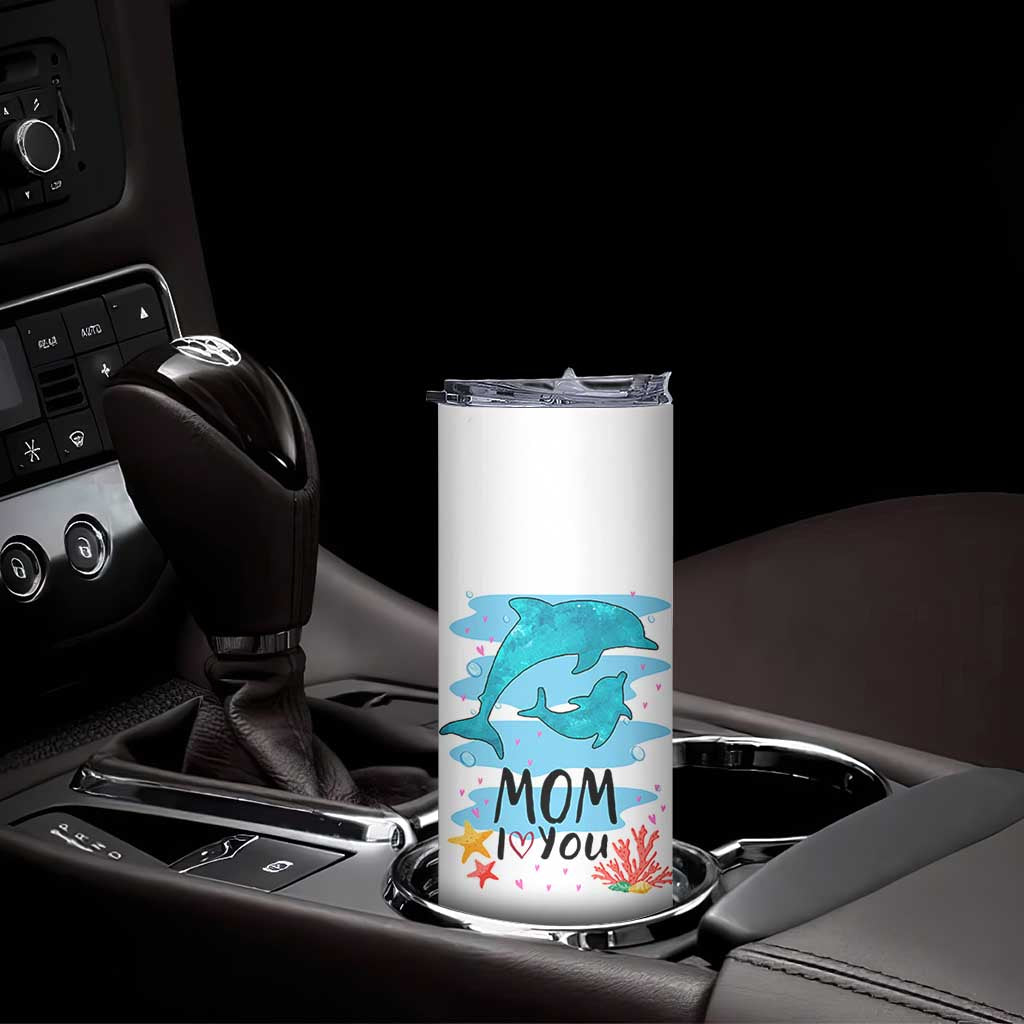 Gifts for Mom Birthday Skinny Tumbler I Love You Mom Cute Mothers Day Present TB10 Print Your Wear