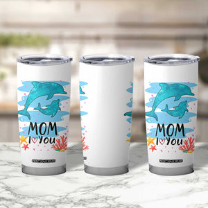 Gifts for Mom Birthday Tumbler Cup I Love You Mom Cute Mothers Day Present TB10 Print Your Wear