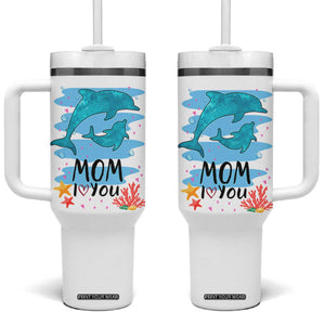 Gifts for Mom Birthday Tumbler With Handle I Love You Mom Cute Mothers Day Present TB10 One Size: 40 oz White Print Your Wear