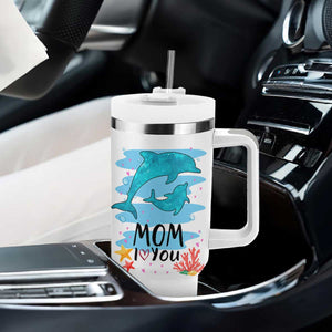 Gifts for Mom Birthday Tumbler With Handle I Love You Mom Cute Mothers Day Present TB10 Print Your Wear
