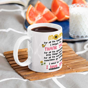 Mom Gifts From Kids Coffee Mug Mothers Day Gifts Remember I Love You Mom Sunflower TB10 Print Your Wear