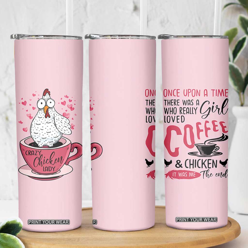 Crazy Chicken Lady Skinny Tumbler Funny Farmhouse Garden Animal Lover Gifts TB10 Print Your Wear
