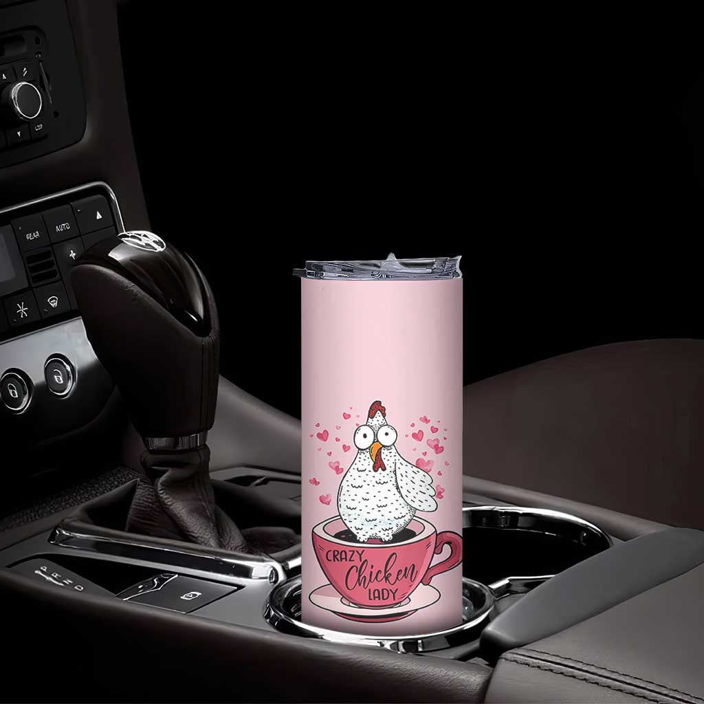 Crazy Chicken Lady Skinny Tumbler Funny Farmhouse Garden Animal Lover Gifts TB10 Print Your Wear
