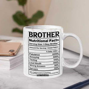 Funny Brother Gifts Coffee Mug I Smile Because You Are My Brothers Camo TB10 Print Your Wear