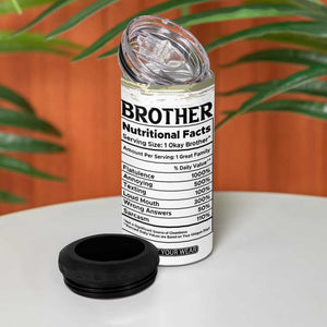 Funny Brother Gifts 4 in 1 Can Cooler Tumbler I Smile Because You Are My Brothers Camo TB10 Print Your Wear