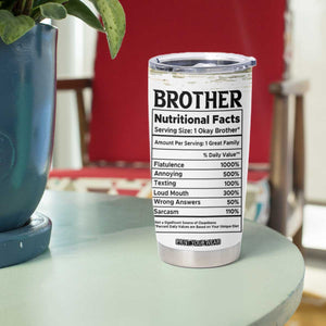 Funny Brother Gifts Tumbler Cup I Smile Because You Are My Brothers Camo TB10 Print Your Wear