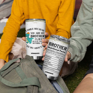 Funny Brother Gifts Tumbler Cup I Smile Because You Are My Brothers Camo TB10 Print Your Wear