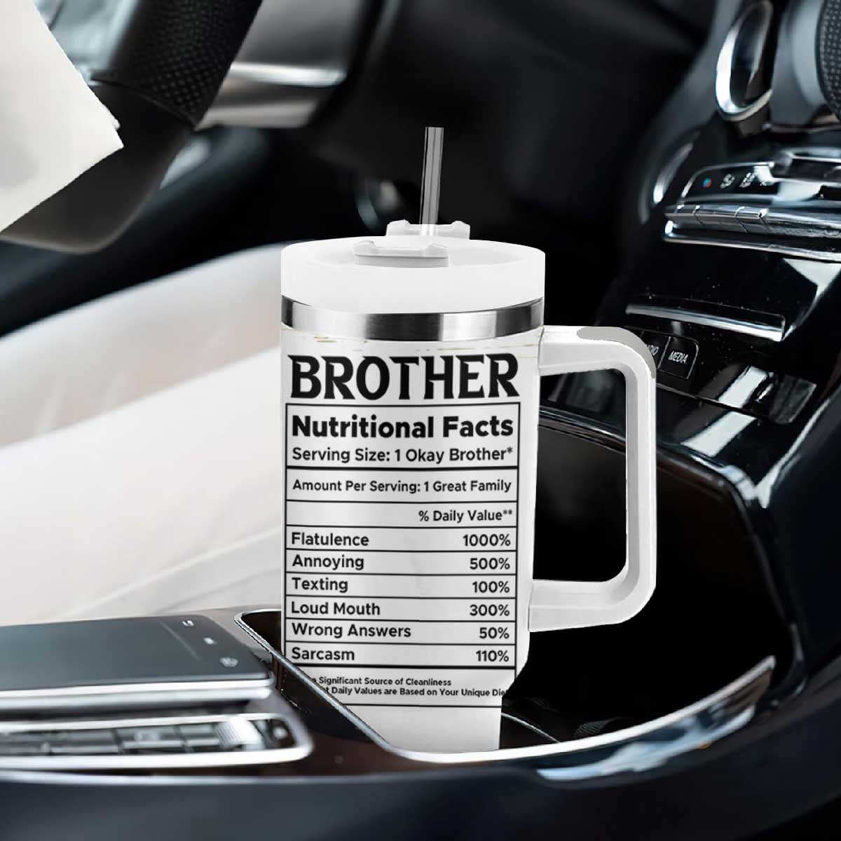 Funny Brother Gifts Tumbler With Handle I Smile Because You Are My Brothers Camo TB10 Print Your Wear