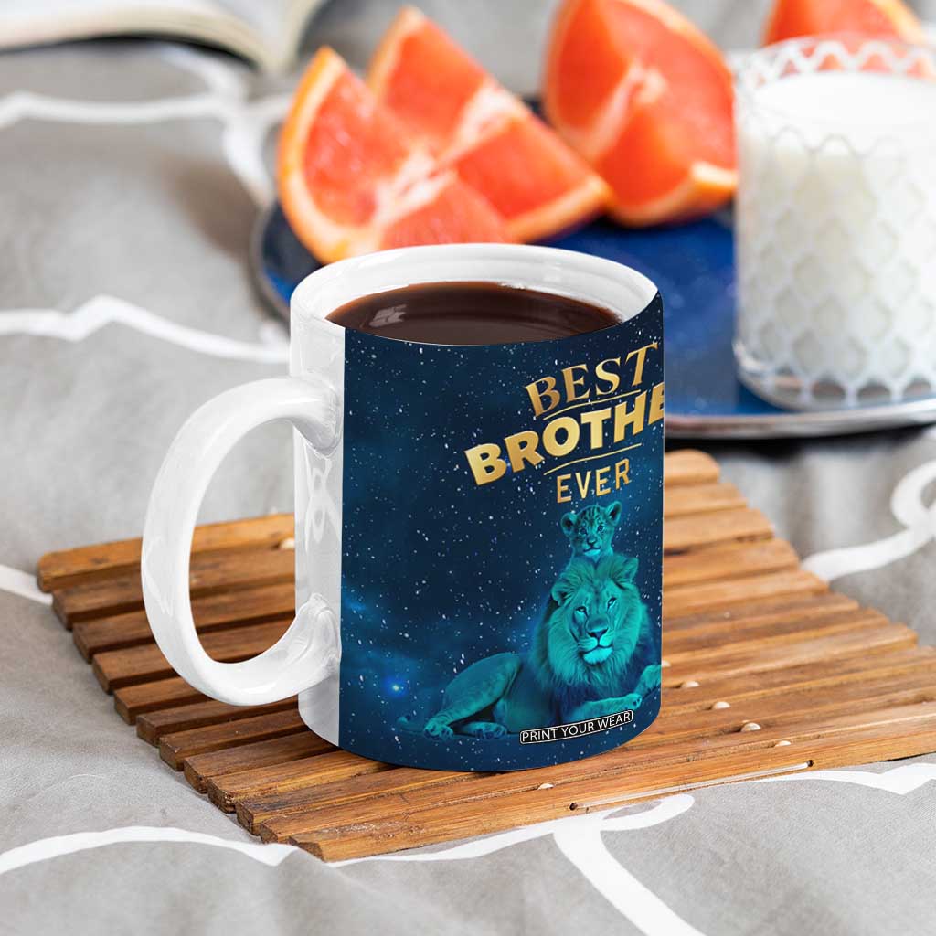 Best Brother Ever Coffee Mug Brothers Adult Big Brother Gifts Lion TB10 Print Your Wear