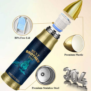 Best Brother Ever Bullet Tumbler Brothers Adult Big Brother Gifts Lion TB10 Print Your Wear