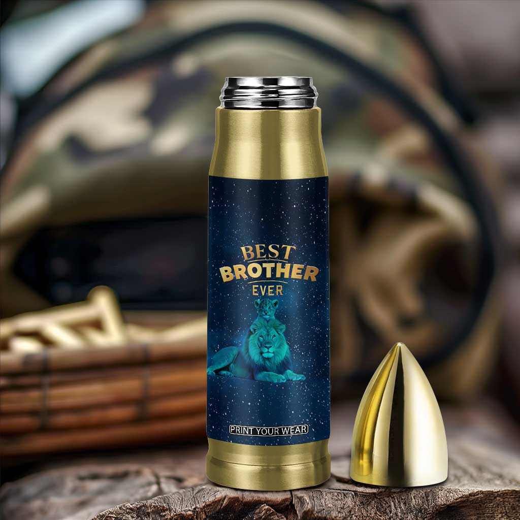 Best Brother Ever Bullet Tumbler Brothers Adult Big Brother Gifts Lion TB10 Print Your Wear