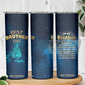 Best Brother Ever Skinny Tumbler Brothers Adult Big Brother Gifts Lion TB10 Print Your Wear