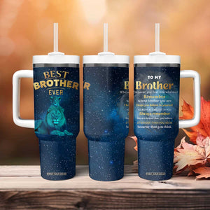 Best Brother Ever Tumbler With Handle Brothers Adult Big Brother Gifts Lion TB10 Print Your Wear