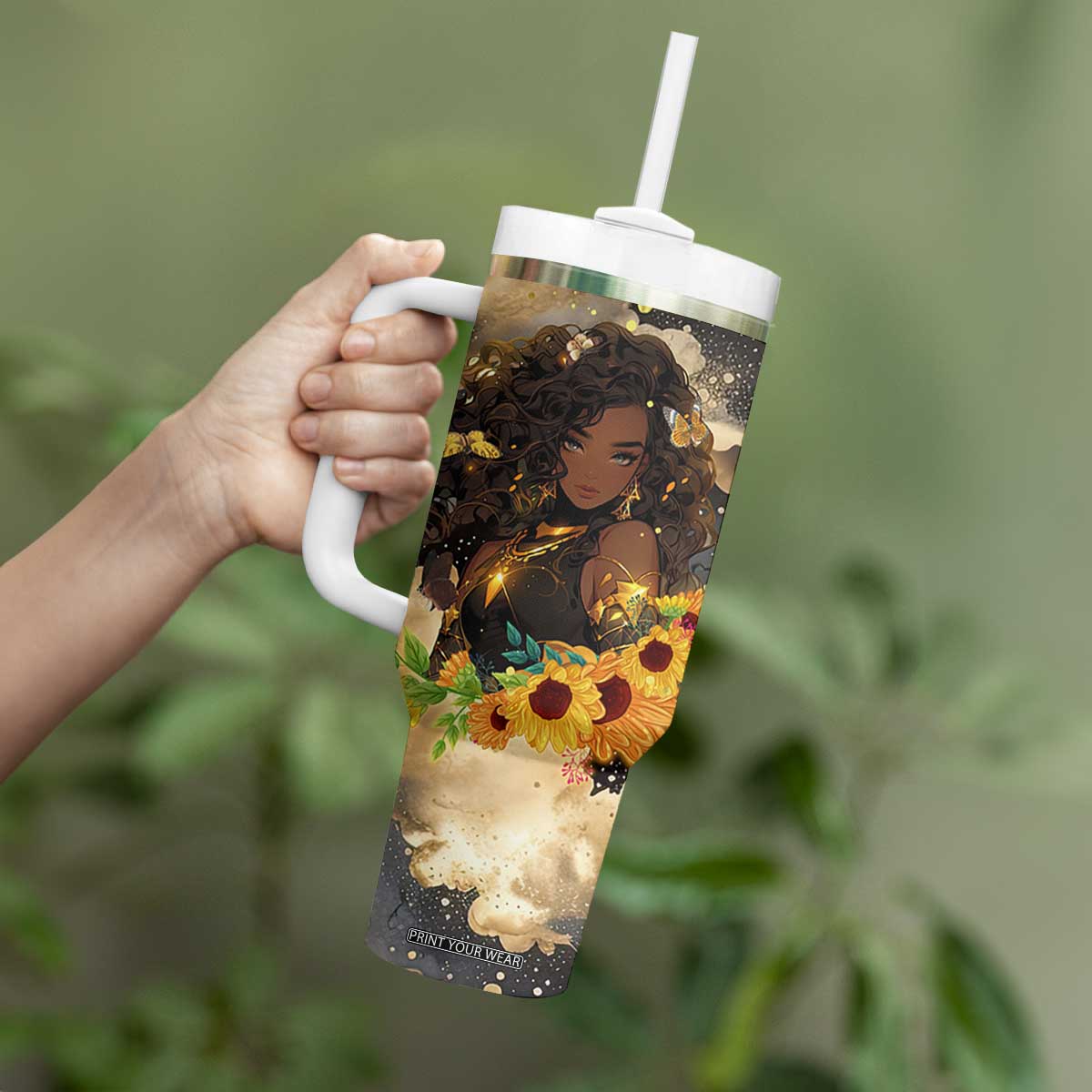 Bible Emergency Numbers Tumbler With Handle Bible Verse Religious Gifts For Afro Women TB10 Print Your Wear