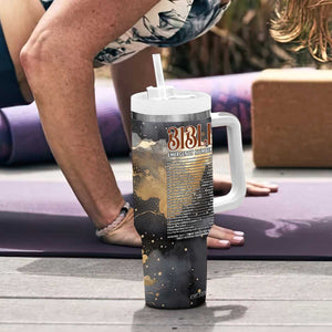 Bible Emergency Numbers Tumbler With Handle Bible Verse Religious Gifts For Afro Women TB10 Print Your Wear