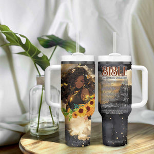 Bible Emergency Numbers Tumbler With Handle Bible Verse Religious Gifts For Afro Women TB10 Print Your Wear